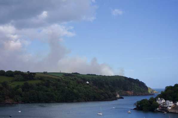 23 May 2020 - 17-27-23 
Our first sign of the fire near Newfoundland Cove.
---------------------------
Kingswear headland fire